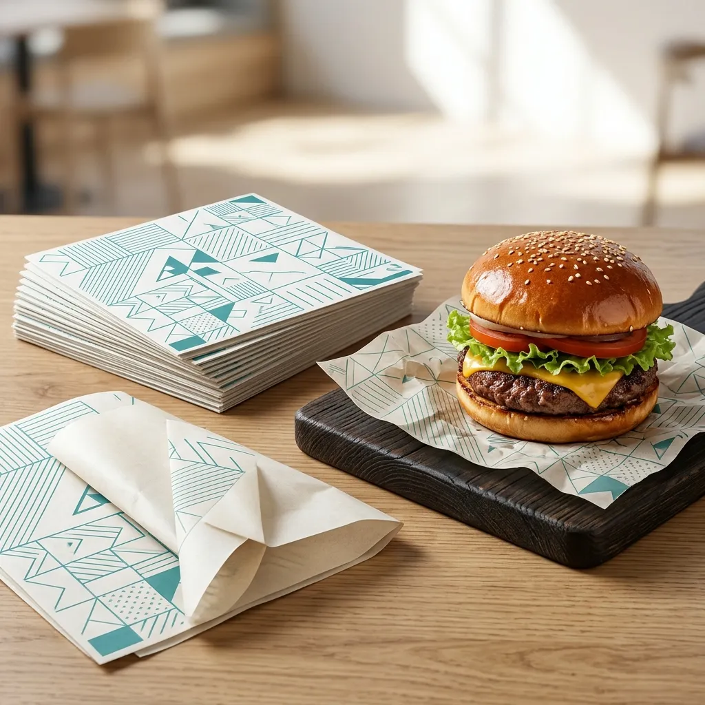 custom burger wrapping paper